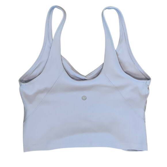 Lululemon Align Tank Top Blue Linen Built-In Shelf Bra Size 8 - Picture 2 of 9